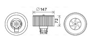 RT8598 vnitřní ventilátor AVA QUALITY COOLING