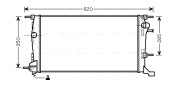 RTA2409 Chladič, chlazení motoru AVA QUALITY COOLING