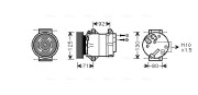 RTK441 Kompresor, klimatizace AVA QUALITY COOLING