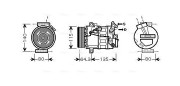 RTAK394 Kompresor, klimatizace AVA QUALITY COOLING