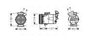 RTAK437 Kompresor, klimatizace AVA QUALITY COOLING