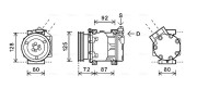 RTAK479 Kompresor, klimatizace AVA QUALITY COOLING