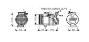 RTAK487 Kompresor, klimatizace AVA QUALITY COOLING