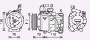 SAK025 Kompresor, klimatizace AVA QUALITY COOLING