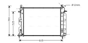 SB2026 Chladič, chlazení motoru AVA QUALITY COOLING