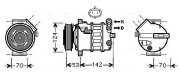 SBAK063 Kompresor, klimatizace AVA QUALITY COOLING