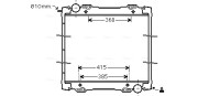 SC2027 Chladič, chlazení motoru AVA QUALITY COOLING