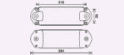 SC3050 Olejový chladič, motorový olej AVA QUALITY COOLING