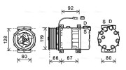 SCAK040 Kompresor, klimatizace AVA QUALITY COOLING