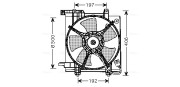 SU7503 Větrák, chlazení motoru AVA QUALITY COOLING