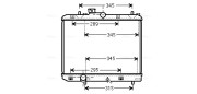 SZ2111 Chladič, chlazení motoru AVA QUALITY COOLING