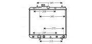 SZ2112 Chladič, chlazení motoru AVA QUALITY COOLING