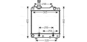 SZ2114 Chladič, chlazení motoru AVA QUALITY COOLING