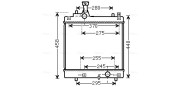 SZA2113 Chladič, chlazení motoru AVA QUALITY COOLING