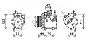 SZAK125 Kompresor, klimatizace AVA QUALITY COOLING