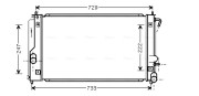 TO2296 Chladič, chlazení motoru AVA QUALITY COOLING
