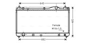 TO2342 Chladič, chlazení motoru AVA QUALITY COOLING