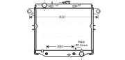 TO2378 Chladič, chlazení motoru AVA QUALITY COOLING