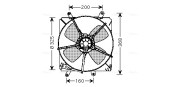 TO7514 Větrák, chlazení motoru AVA QUALITY COOLING