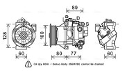 TOAK618 Kompresor, klimatizace AVA QUALITY COOLING