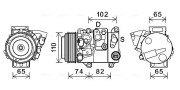 TOAK682 Kompresor, klimatizace AVA QUALITY COOLING