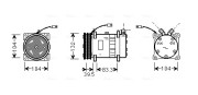 UVAK042 Kompresor, klimatizace AVA QUALITY COOLING