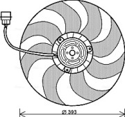 VN7526 Větrák, chlazení motoru AVA QUALITY COOLING