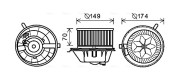 VN8342 vnitřní ventilátor AVA QUALITY COOLING