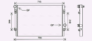 VNA2336 Chladič, chlazení motoru AVA QUALITY COOLING