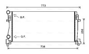 VNA2340 Chladič, chlazení motoru AVA QUALITY COOLING