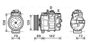 VNAK321 Kompresor, klimatizace AVA QUALITY COOLING