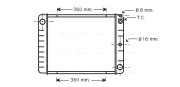 VO2027 Chladič, chlazení motoru AVA QUALITY COOLING