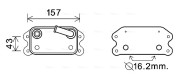 VO3169 Olejový chladič, motorový olej AVA QUALITY COOLING