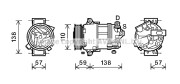 ALK133 Kompresor, klimatizace AVA QUALITY COOLING