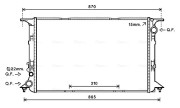 AI2377 Chladič, chlazení motoru AVA QUALITY COOLING
