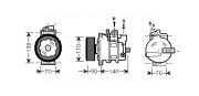 AIAK266 Kompresor, klimatizace AVA QUALITY COOLING