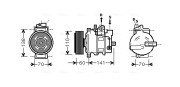 AIK271 Kompresor, klimatizace AVA QUALITY COOLING