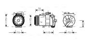 AIK014 Kompresor, klimatizace AVA QUALITY COOLING