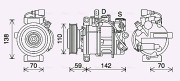 AIK410 Kompresor, klimatizace AVA QUALITY COOLING