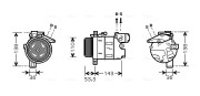 BWK321 Kompresor, klimatizace AVA QUALITY COOLING