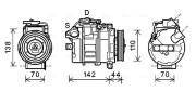 BWK429 Kompresor, klimatizace AVA QUALITY COOLING