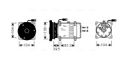 CPAK001 Kompresor, klimatizace AVA QUALITY COOLING