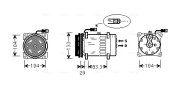 DFAK025 Kompresor, klimatizace AVA QUALITY COOLING