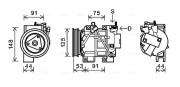 DNK335 Kompresor, klimatizace AVA QUALITY COOLING