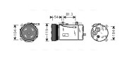 FDK306 Kompresor, klimatizace AVA QUALITY COOLING