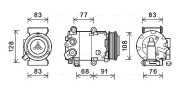 FDK604 Kompresor, klimatizace AVA QUALITY COOLING