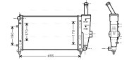 FT2281 Chladič, chlazení motoru AVA QUALITY COOLING