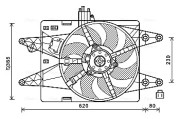 FT7606 Větrák, chlazení motoru AVA QUALITY COOLING