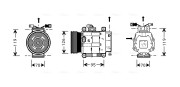 FTK063 Kompresor, klimatizace AVA QUALITY COOLING