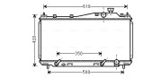 HD2231 Chladič, chlazení motoru AVA QUALITY COOLING